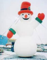 25 ft giant snowman cold-air advertising inflatable